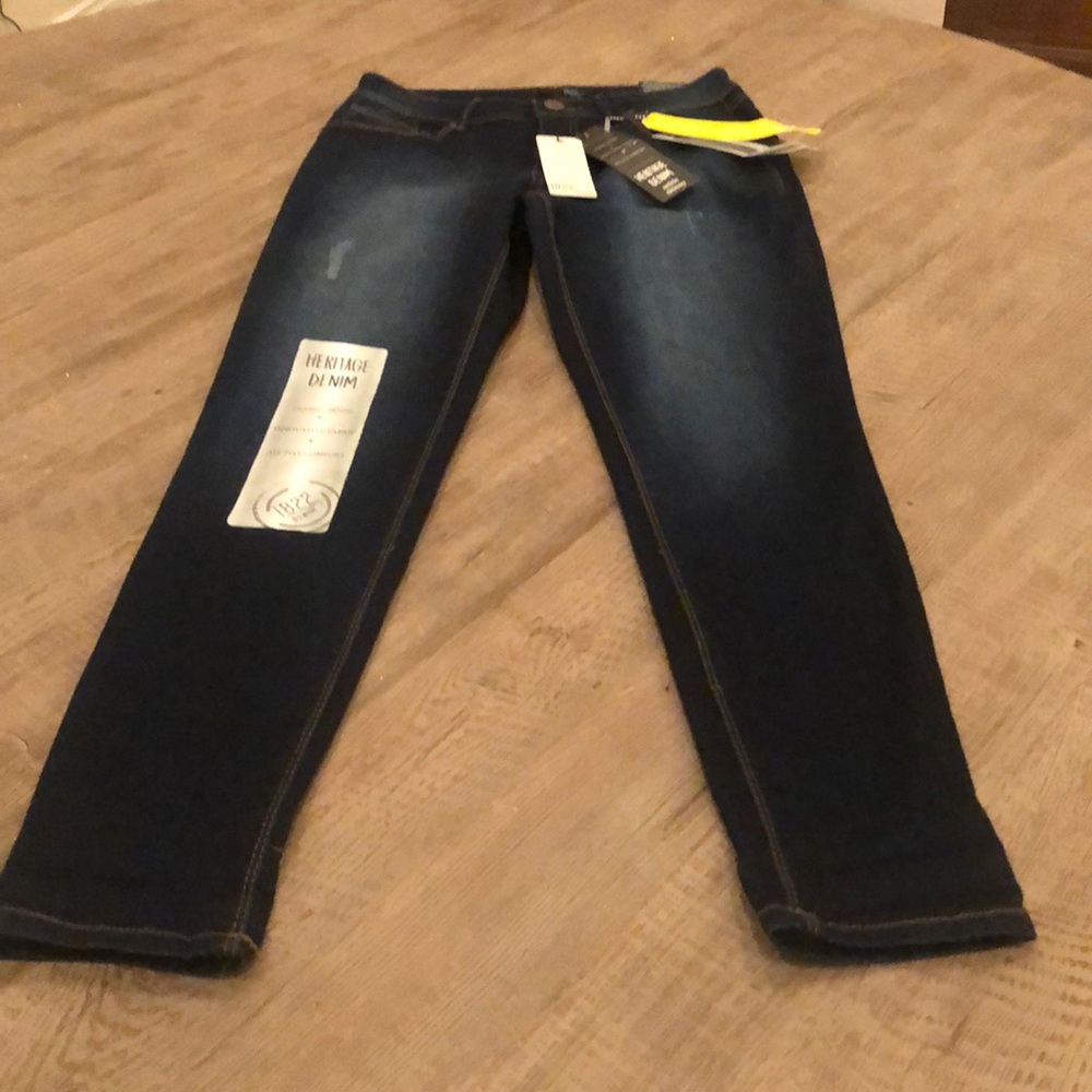 Dark blue jeans